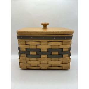 Bradford Basket Co. Square Basket with Lid & Fabric Liner~Shamrocks